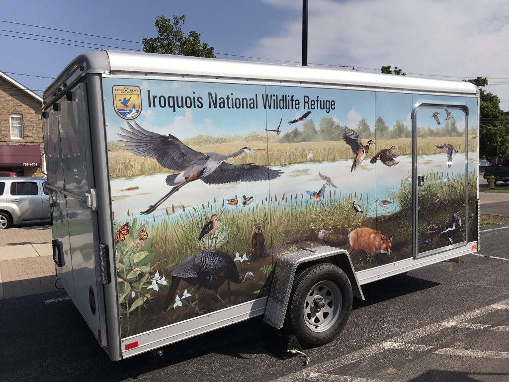 The Friends of Iroquois funded the beautiful new Environmental Education Trailer that houses the portable educational modules used for the partnership programs.