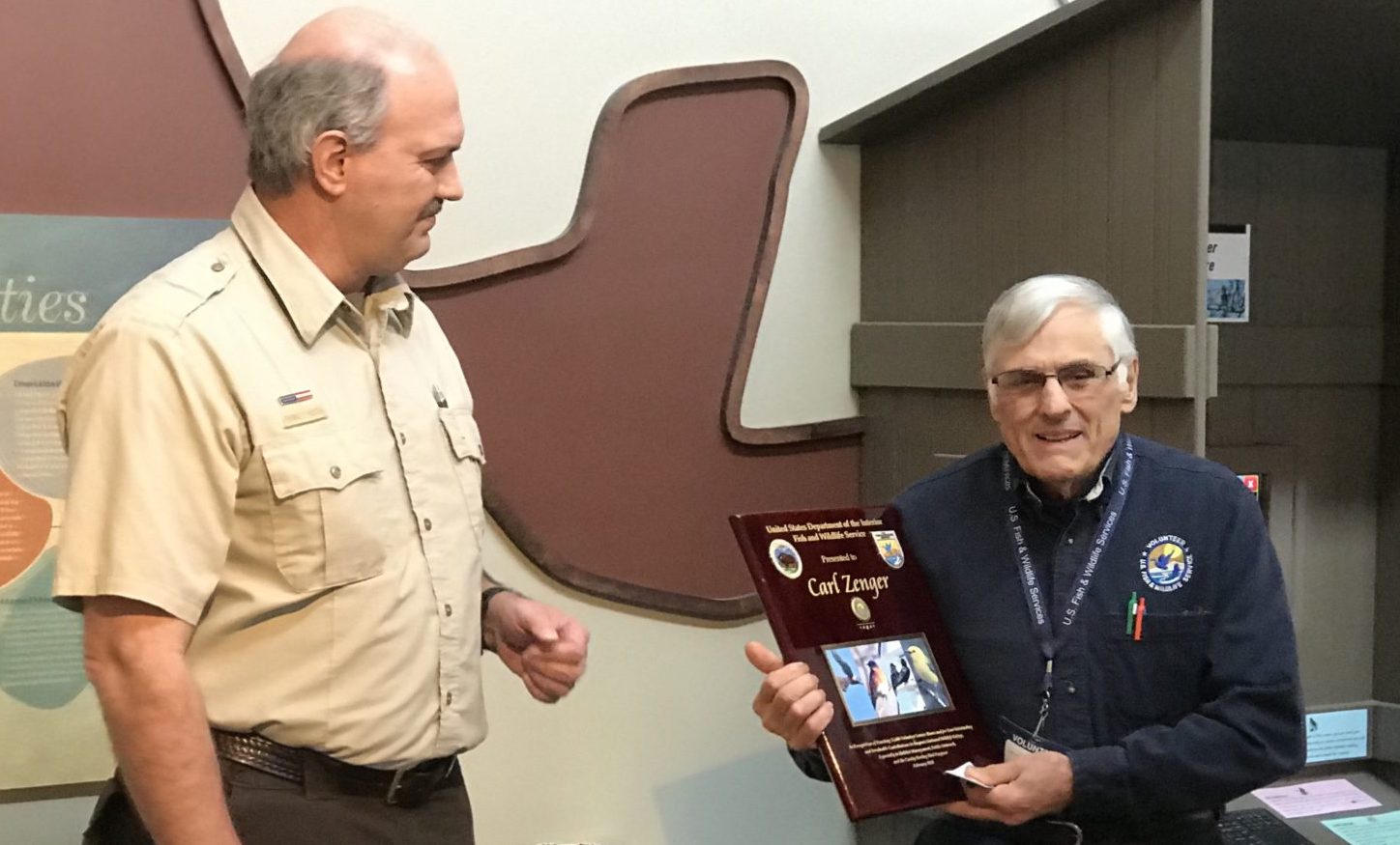 Carl Zenger hits 35,000 hour milestone volunteering at INWR